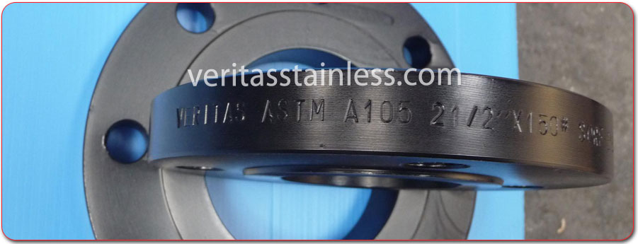 original photograph of A105 Carbon Steel Flanges at our factory in india